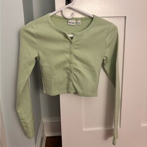 Aritzia Long Sleeve Green Top🍀